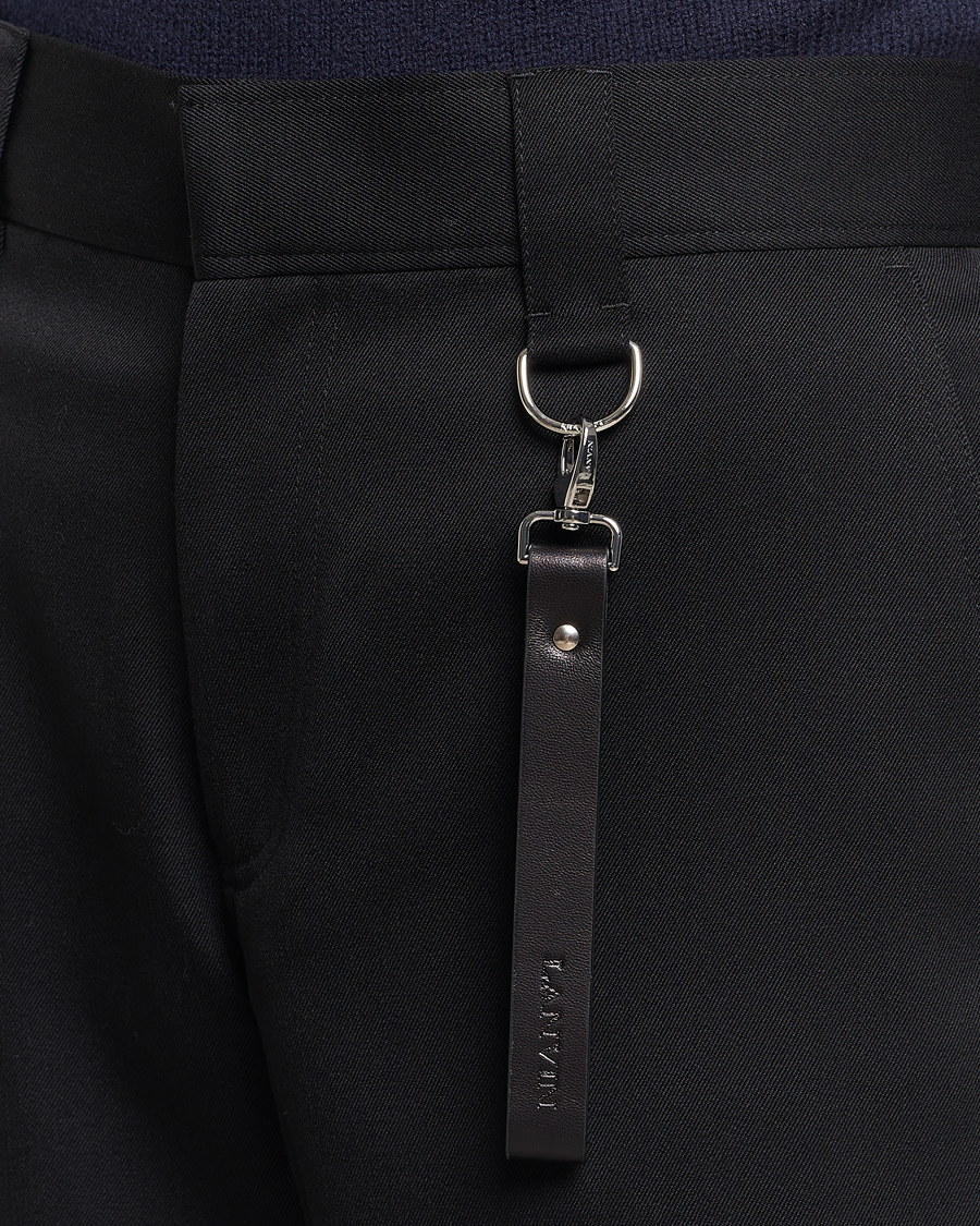 Men | Trousers | Lanvin | Casual Straight Wool Trousers Black