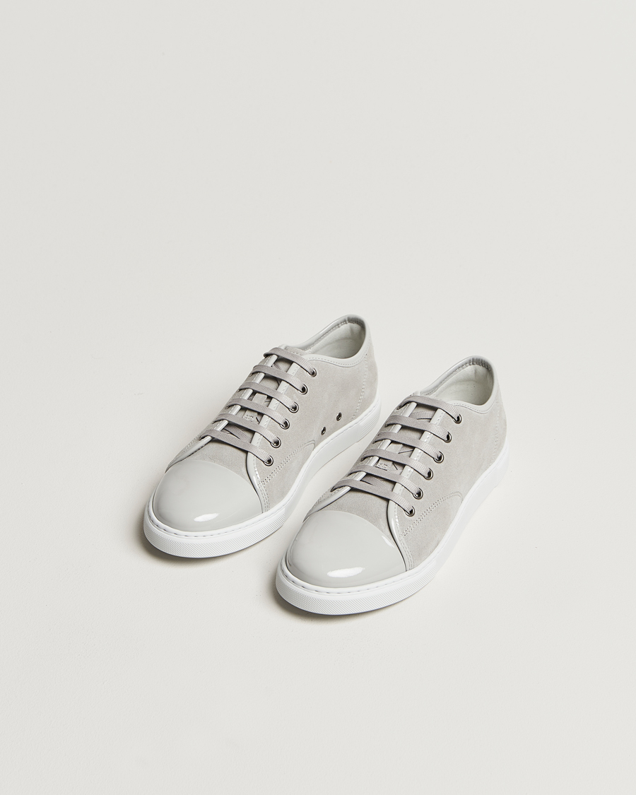 Men | Lanvin Womens Patent Cap Toe Sneaker Powder Gray | Lanvin | Womens Patent Cap Toe Sneaker Powder Gray