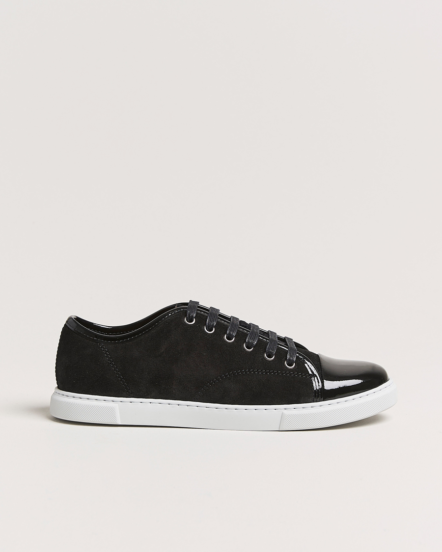 Men | Gifts for Her | Lanvin | Womens Patent Cap Toe Sneaker Black