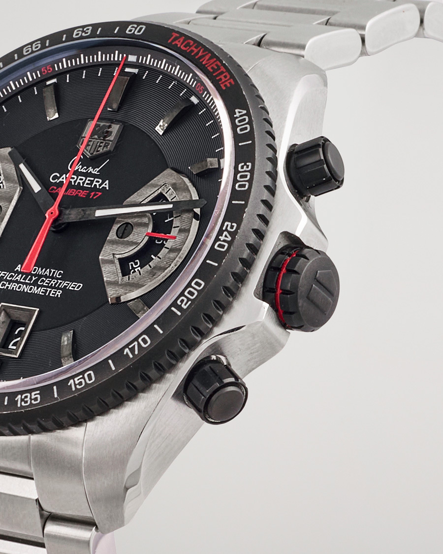Men | Tag Heuer Pre-Owned Grand Carrera Calibre 17 Ref. CAV511C Silver | Tag Heuer Pre-Owned | Grand Carrera Calibre 17 Ref. CAV511C Silver