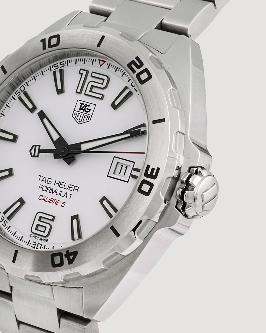 Men | Tag Heuer Pre-Owned Formula 1 Calibre 5 WAZ2114 Silver | Tag Heuer Pre-Owned | Formula 1 Calibre 5 WAZ2114 Silver
