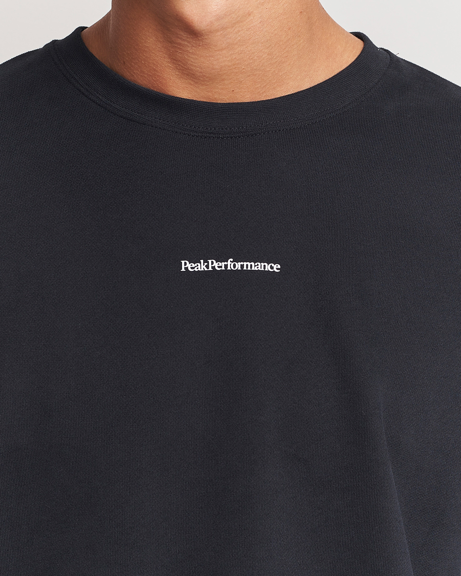 Men | Sweaters & Knitwear | Peak Performance | Original Terry Crew Sweatshirt Black