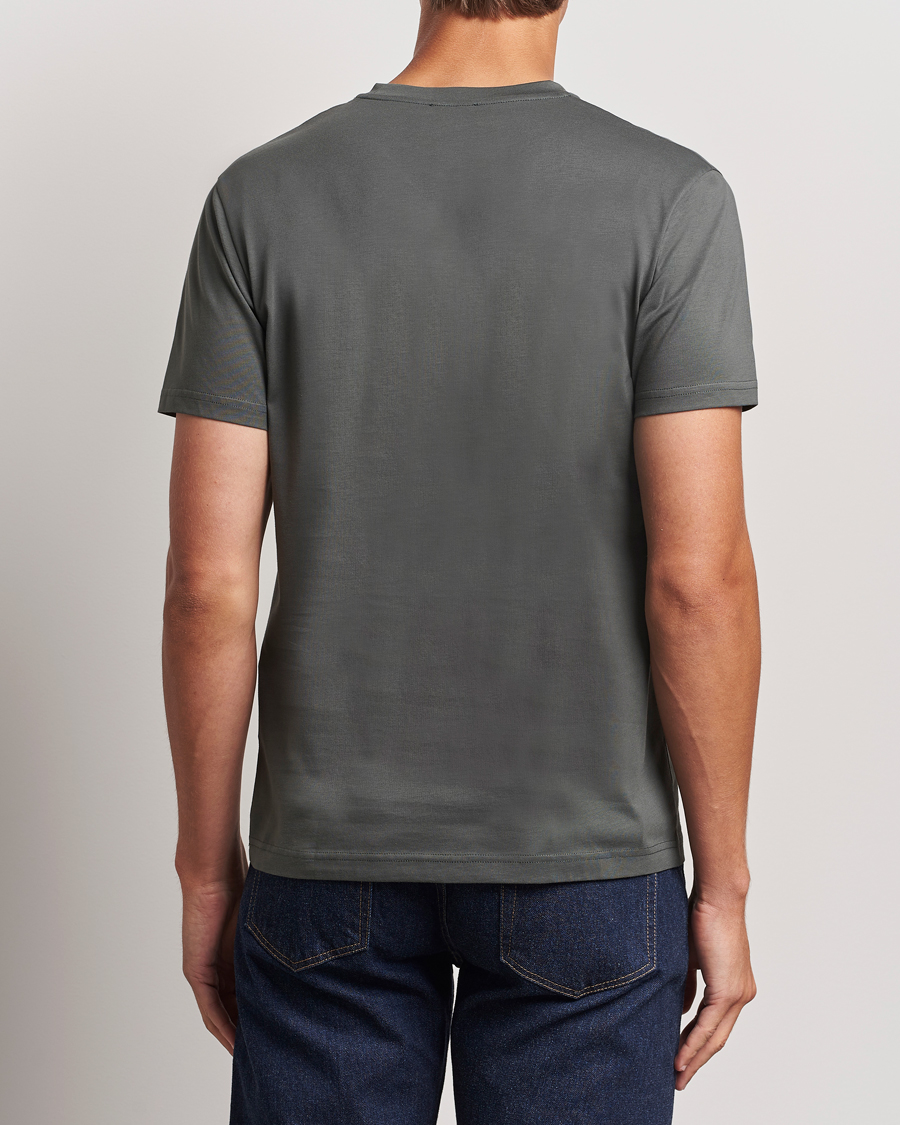 Men | T-Shirts | Sunspel | Riviera Midweight T-Shirt Drill Green