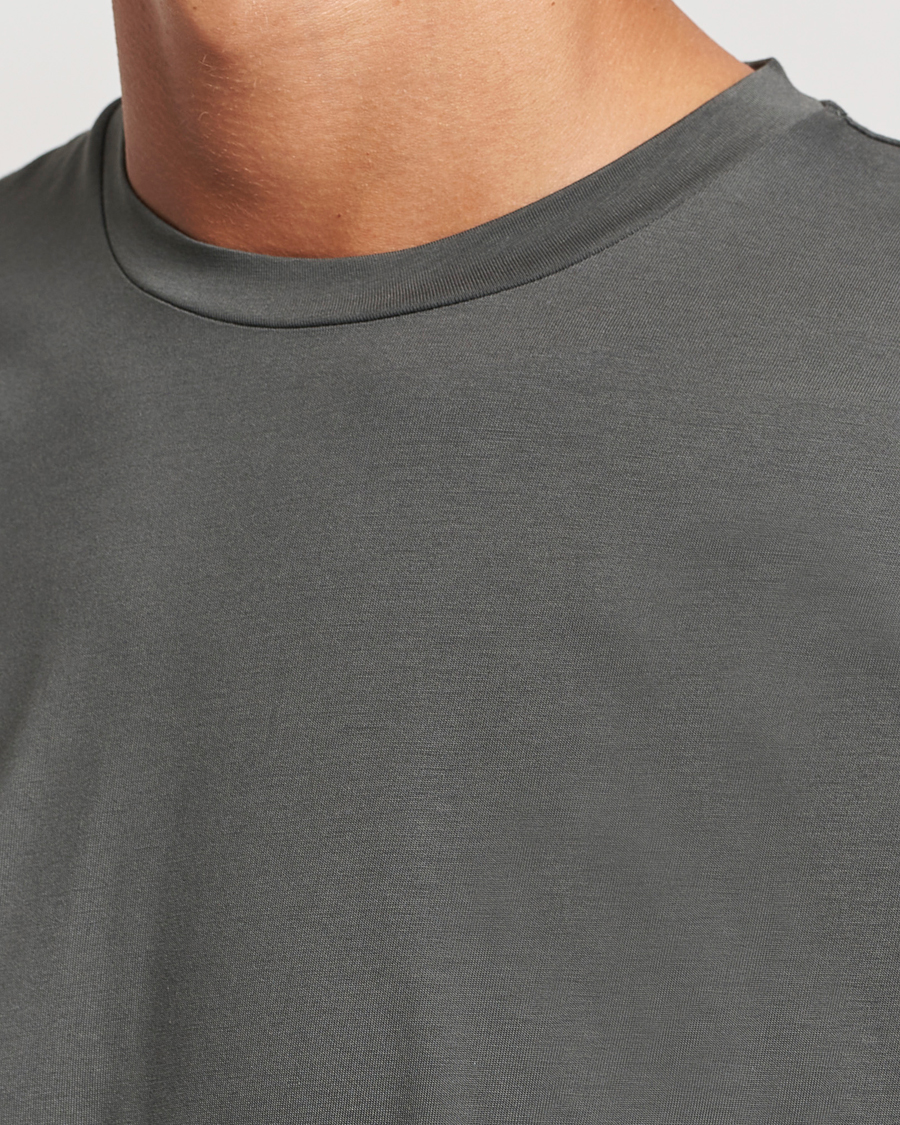 Men | T-Shirts | Sunspel | Riviera Midweight T-Shirt Drill Green