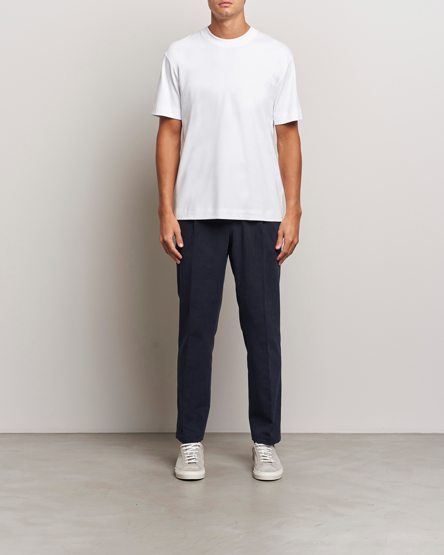 Men | T-Shirts | Sunspel | Heavy Weight Supima Cotton T-Shirt White