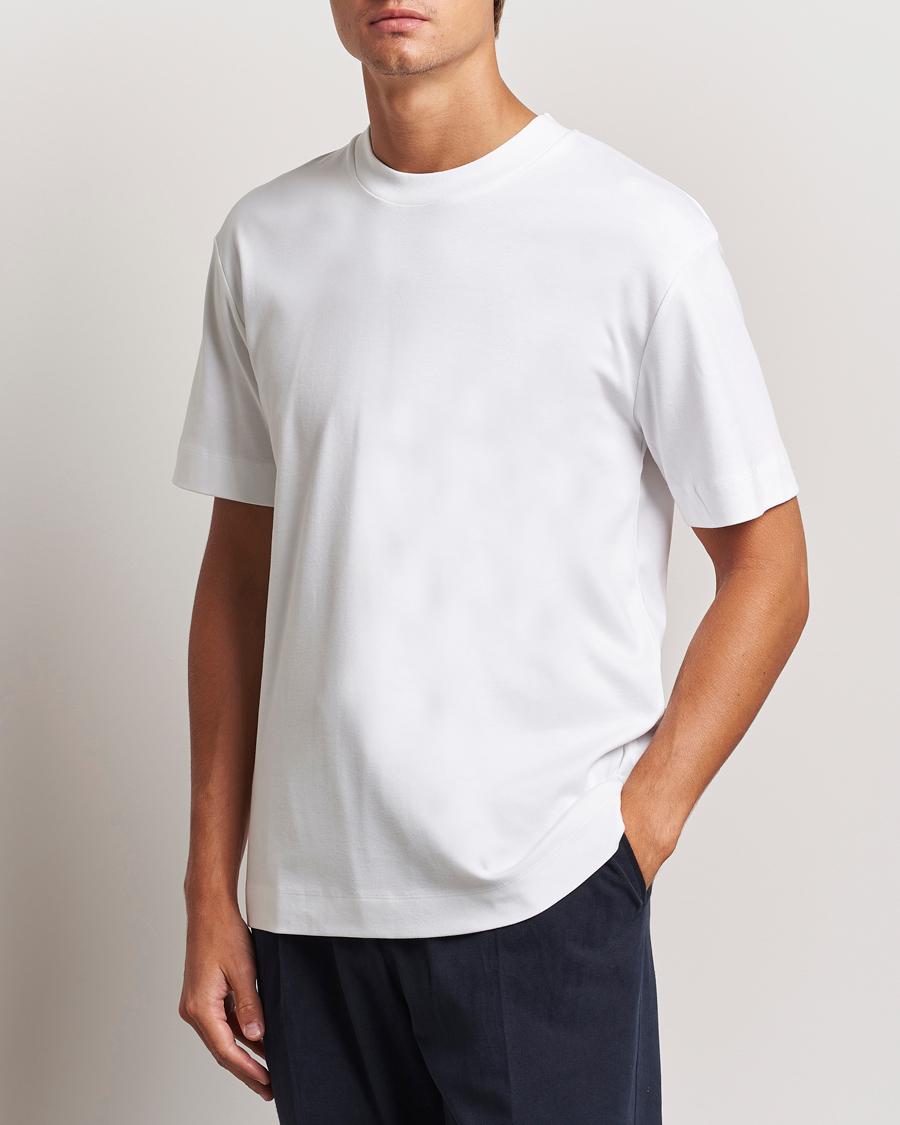 Men | T-Shirts | Sunspel | Heavy Weight Supima Cotton T-Shirt White