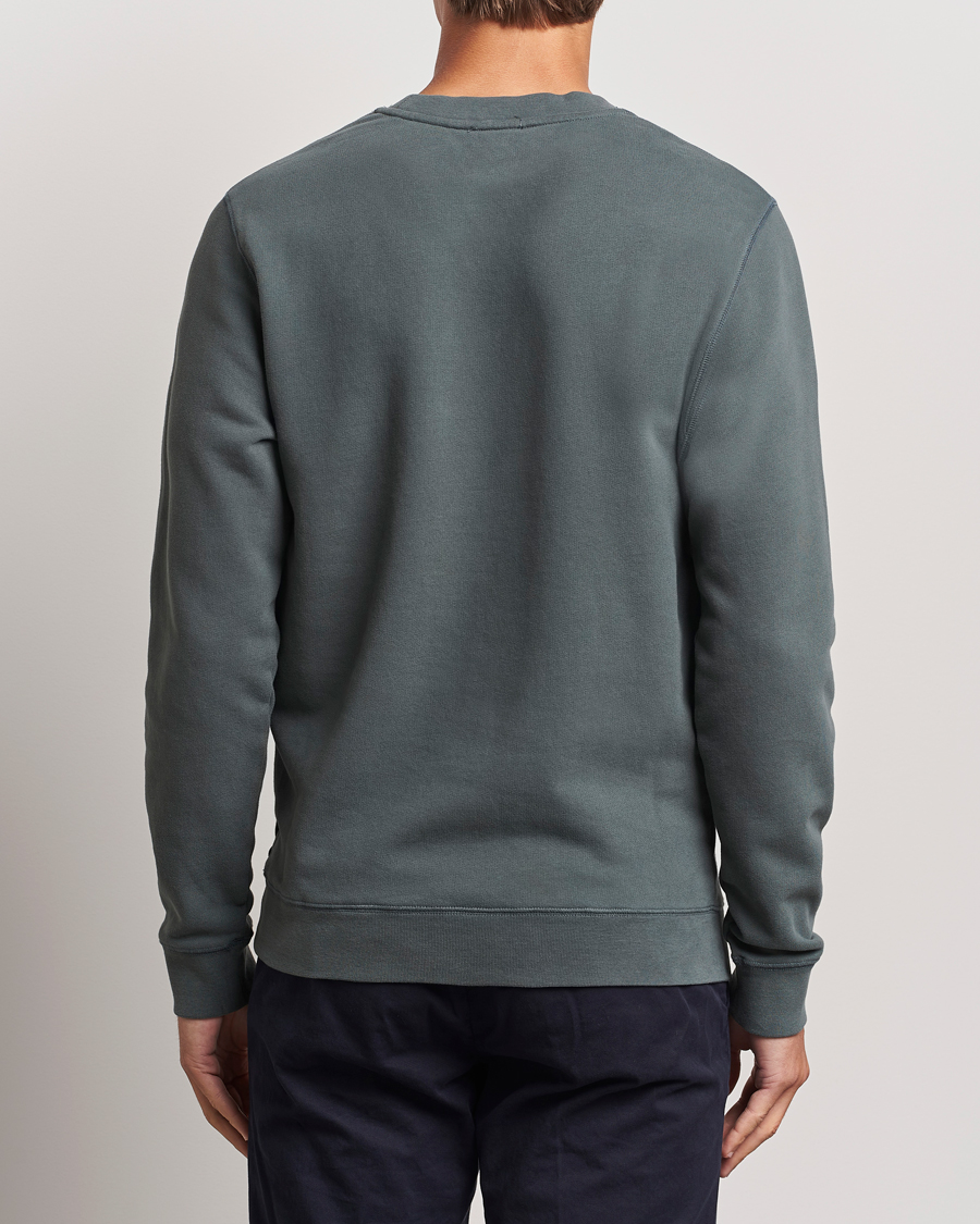 Men | Sweaters & Knitwear | Sunspel | Loopback Sweatshirt Drill Green