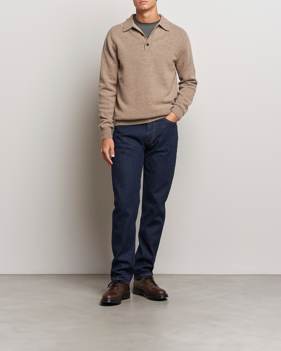 Men | Jeans | Sunspel | Regular Fit Jeans Rinse Wash