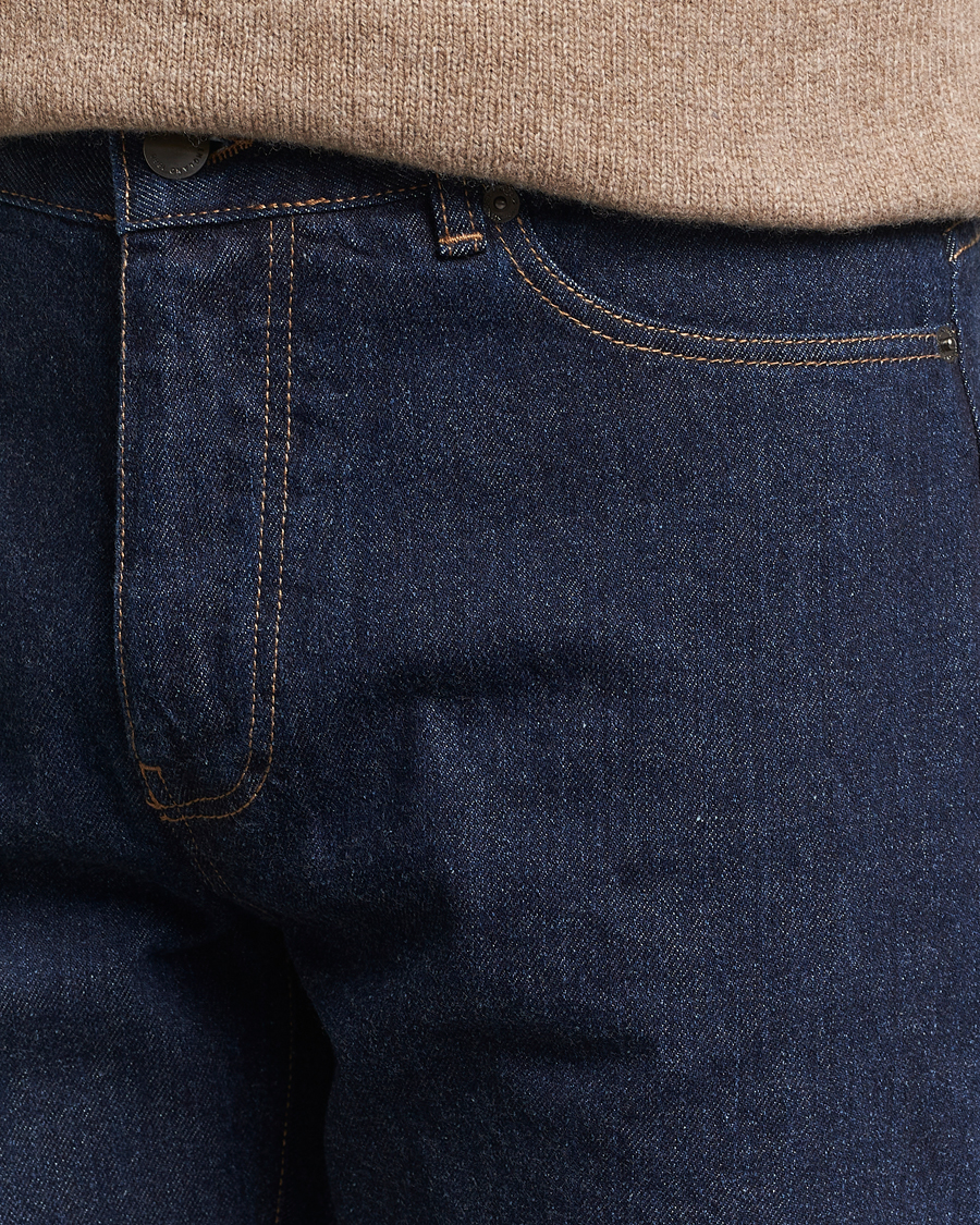 Men | Jeans | Sunspel | Regular Fit Jeans Rinse Wash