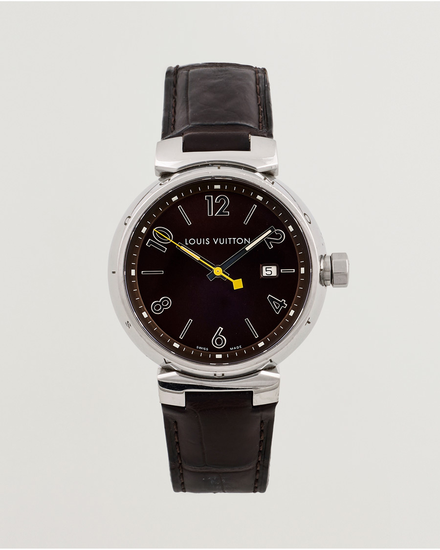 Men | Louis Vuitton Pre-Owned Tambour Q1111 Silver | Louis Vuitton Pre-Owned | Tambour Q1111 Silver