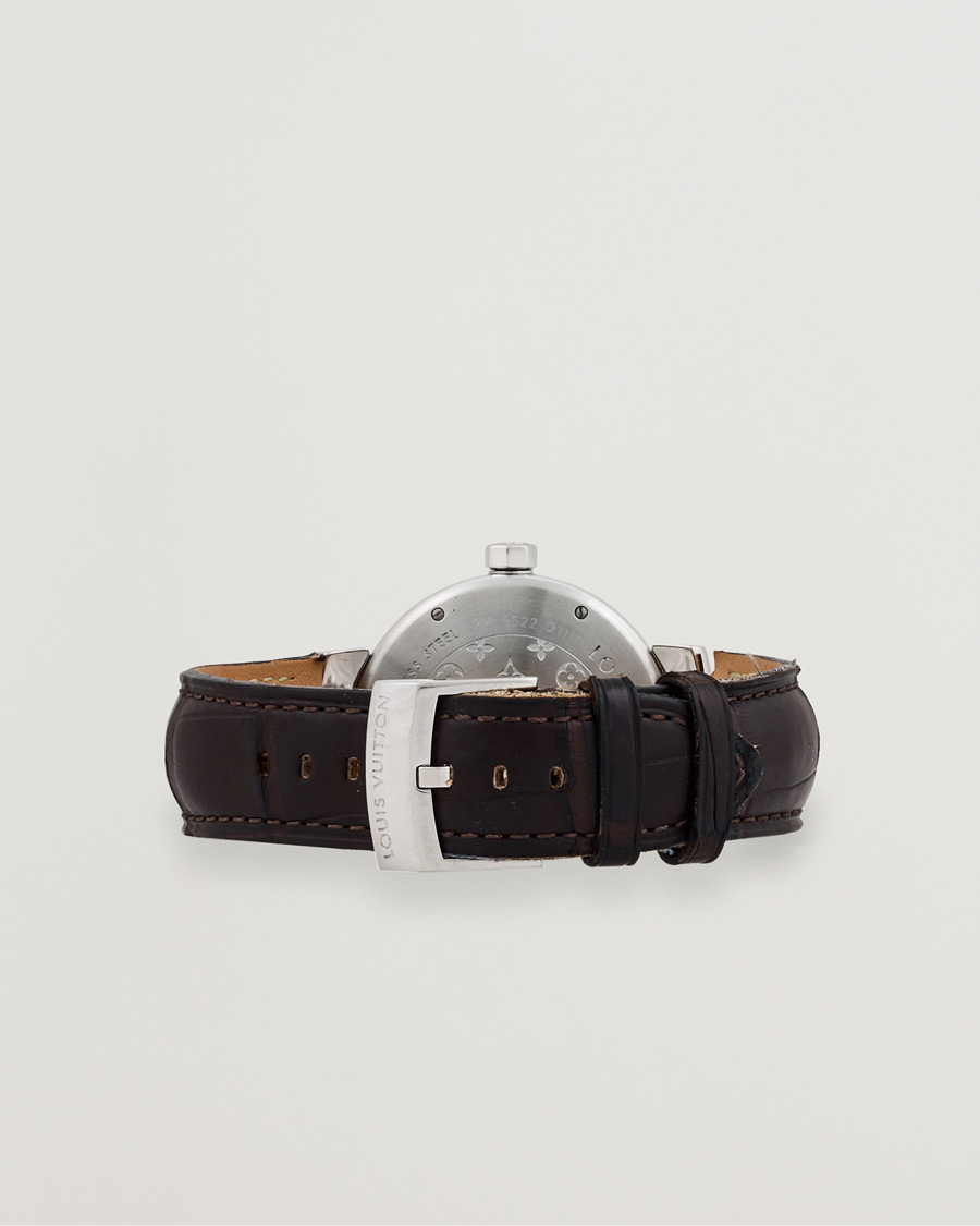 Men | Louis Vuitton Pre-Owned Tambour Q1111 Silver | Louis Vuitton Pre-Owned | Tambour Q1111 Silver