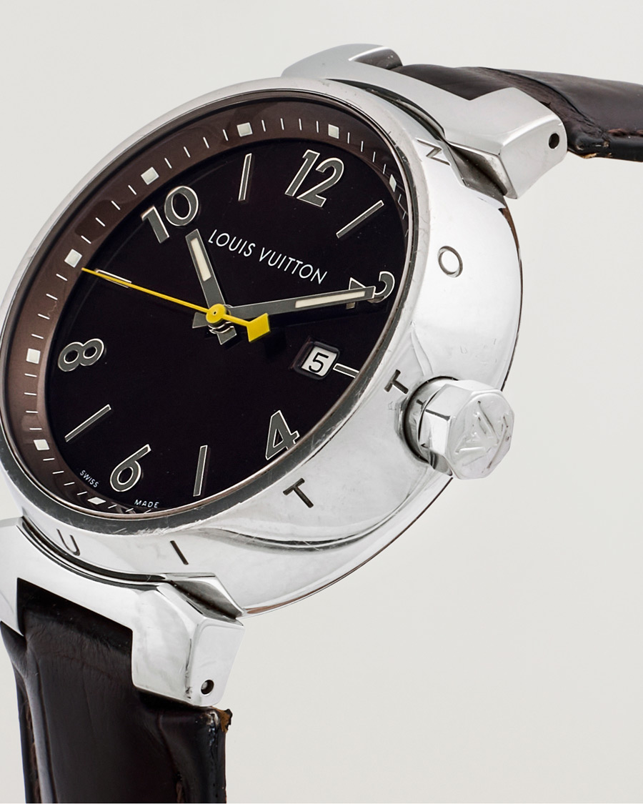 Men | Louis Vuitton Pre-Owned Tambour Q1111 Silver | Louis Vuitton Pre-Owned | Tambour Q1111 Silver