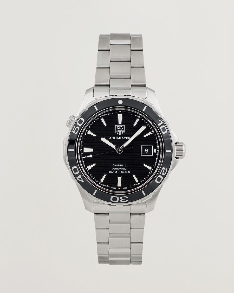 Men | Tag Heuer Pre-Owned Aquaracer WAK2110 Silver | Tag Heuer Pre-Owned | Aquaracer WAK2110 Silver