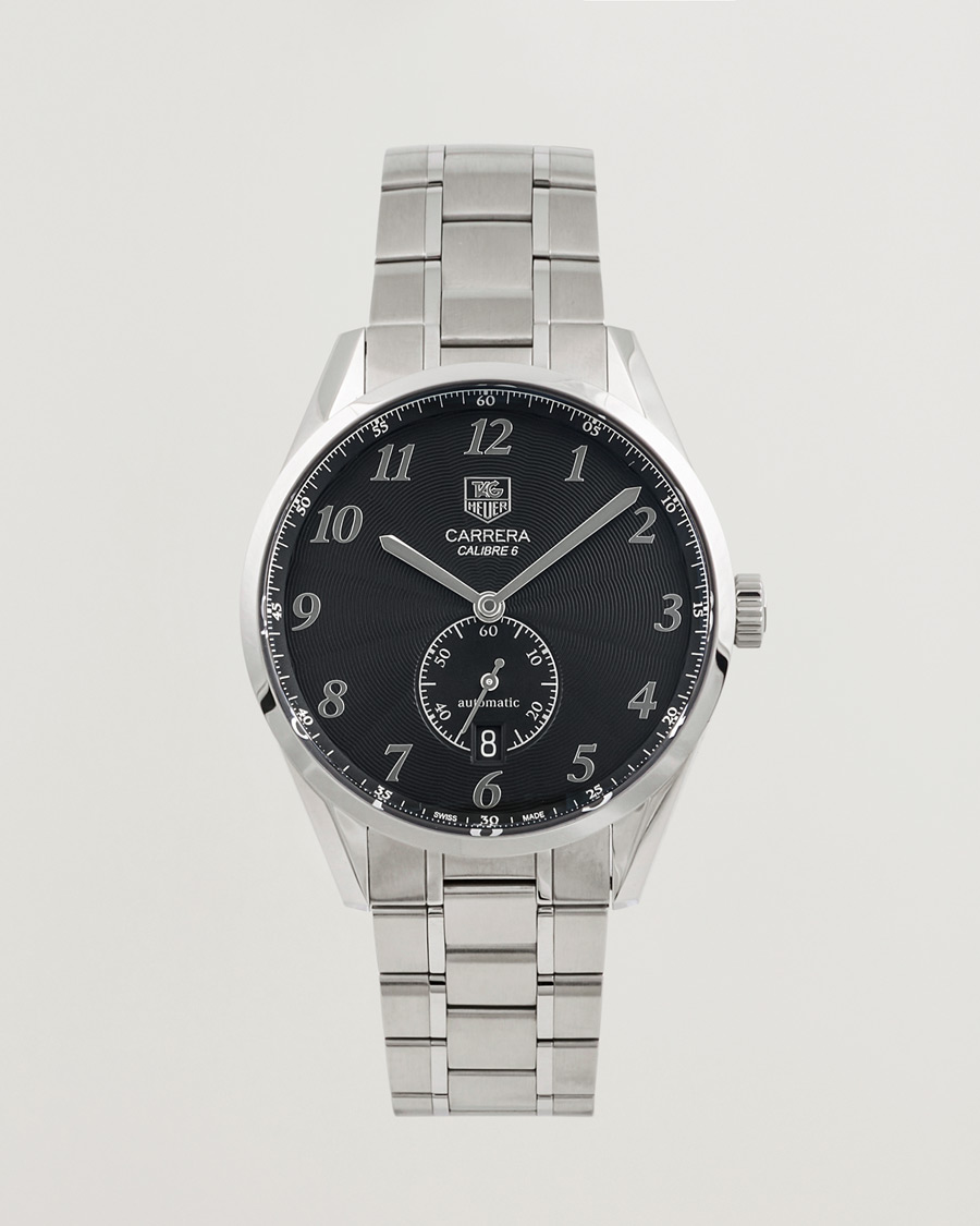 Men | Tag Heuer Pre-Owned Carrera Calibre 6 WAS2110 Silver | Tag Heuer Pre-Owned | Carrera Calibre 6 WAS2110 Silver