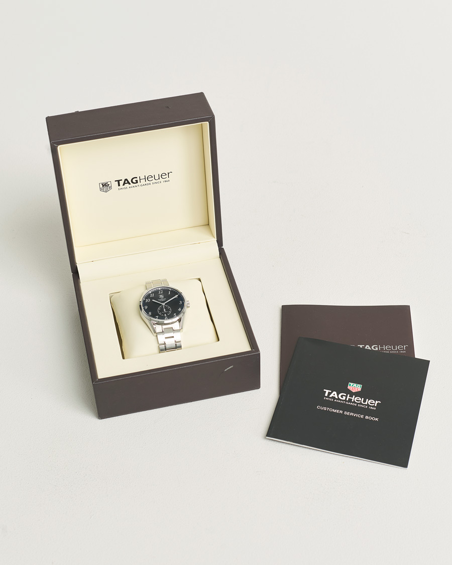 Men | Tag Heuer Pre-Owned Carrera Calibre 6 WAS2110 Silver | Tag Heuer Pre-Owned | Carrera Calibre 6 WAS2110 Silver