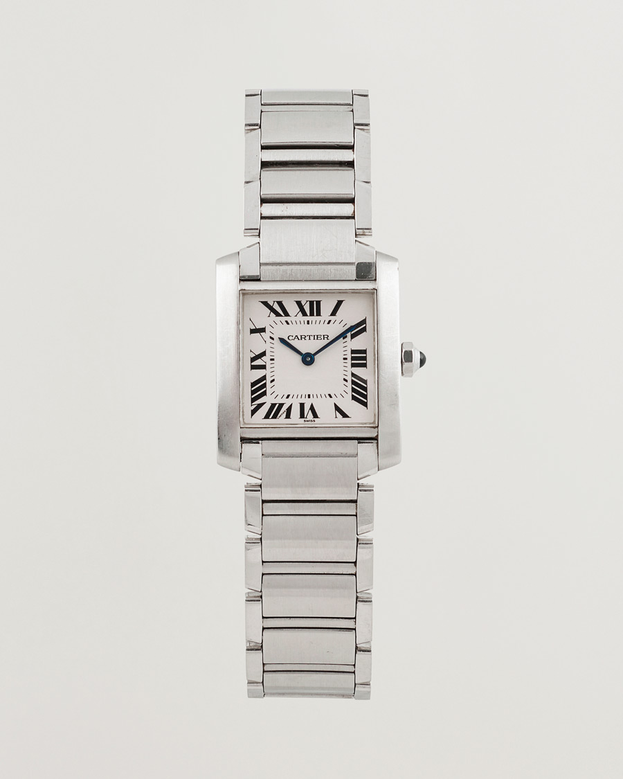 Men | Cartier Pre-Owned Tank Française 2301 Silver | Cartier Pre-Owned | Tank Française 2301 Silver