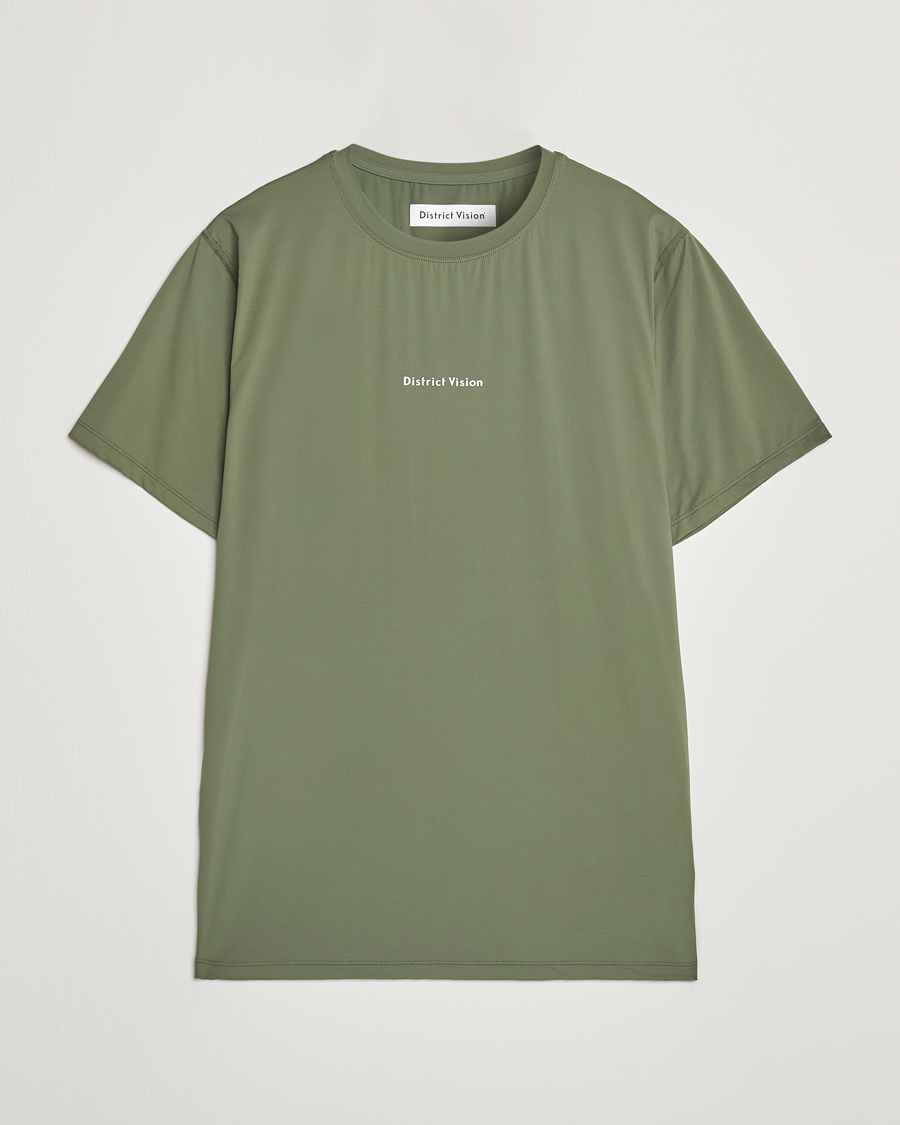 Men | T-Shirts | District Vision | Ultralight Aloe Short Sleeve Sage