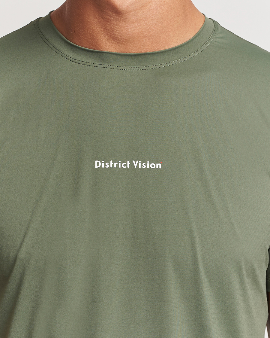 Men | T-Shirts | District Vision | Ultralight Aloe Short Sleeve Sage