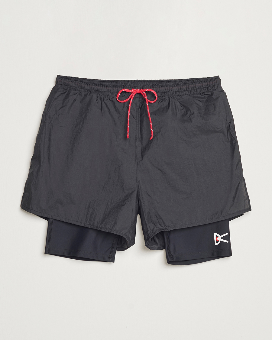 Men | Shorts | District Vision | Ripstop Layered Trail Shorts Black