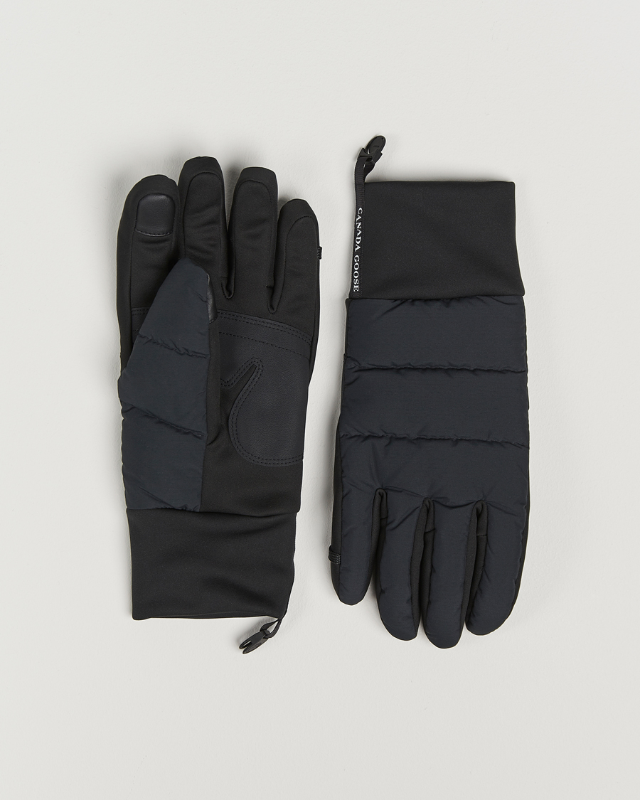 Men | Gloves | Canada Goose | Lightweight Puffer Gloves Black
