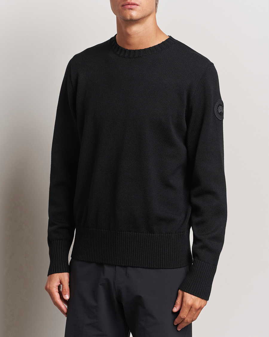 Men | Sweaters & Knitwear | Canada Goose Black Label | Canada Goose Rosseau Crew Neck Black