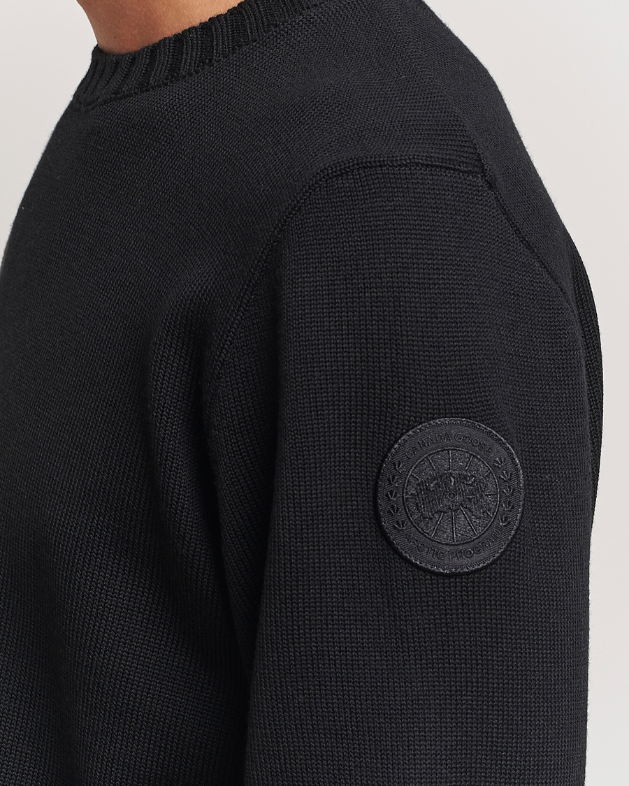 Men | Sweaters & Knitwear | Canada Goose Black Label | Canada Goose Rosseau Crew Neck Black