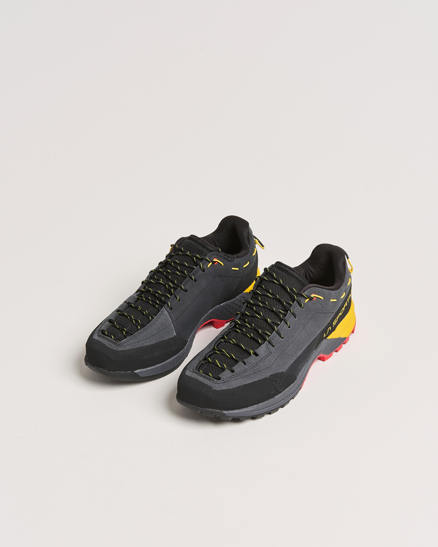 Men | Trail Sneakers | La Sportiva | TX Guide Leather Carbon/Yellow