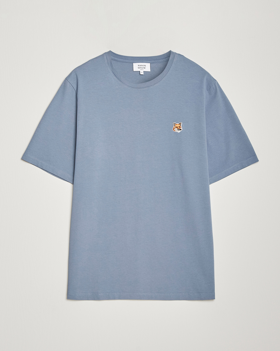Men | T-Shirts | Maison Kitsuné | Fox Head T-Shirt Moonlight Blue
