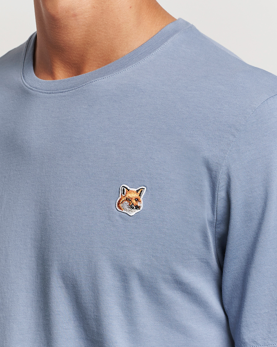 Men | T-Shirts | Maison Kitsuné | Fox Head T-Shirt Moonlight Blue