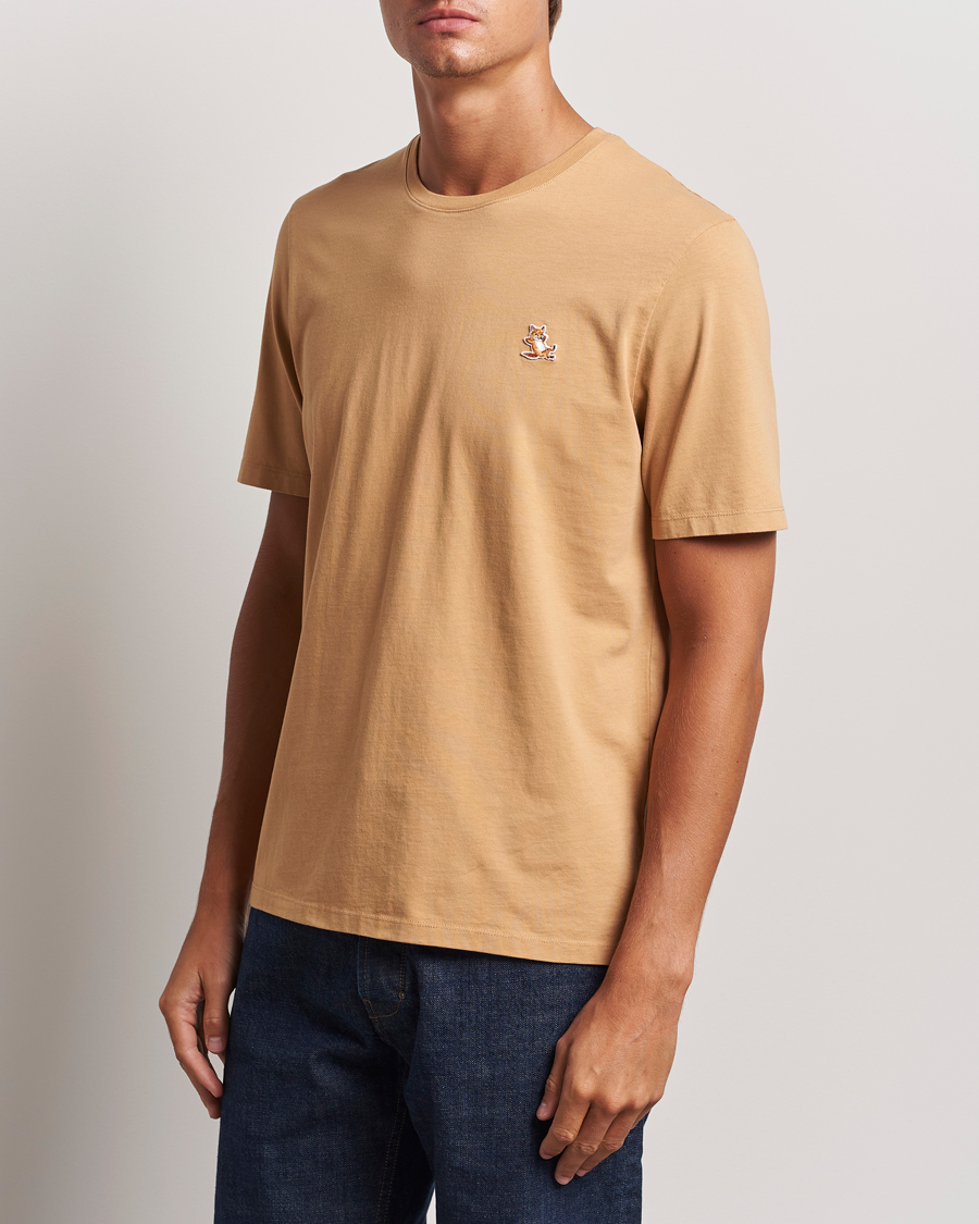 Men | T-Shirts | Maison Kitsuné | Chillax Fox T-Shirt Chamomile Beige