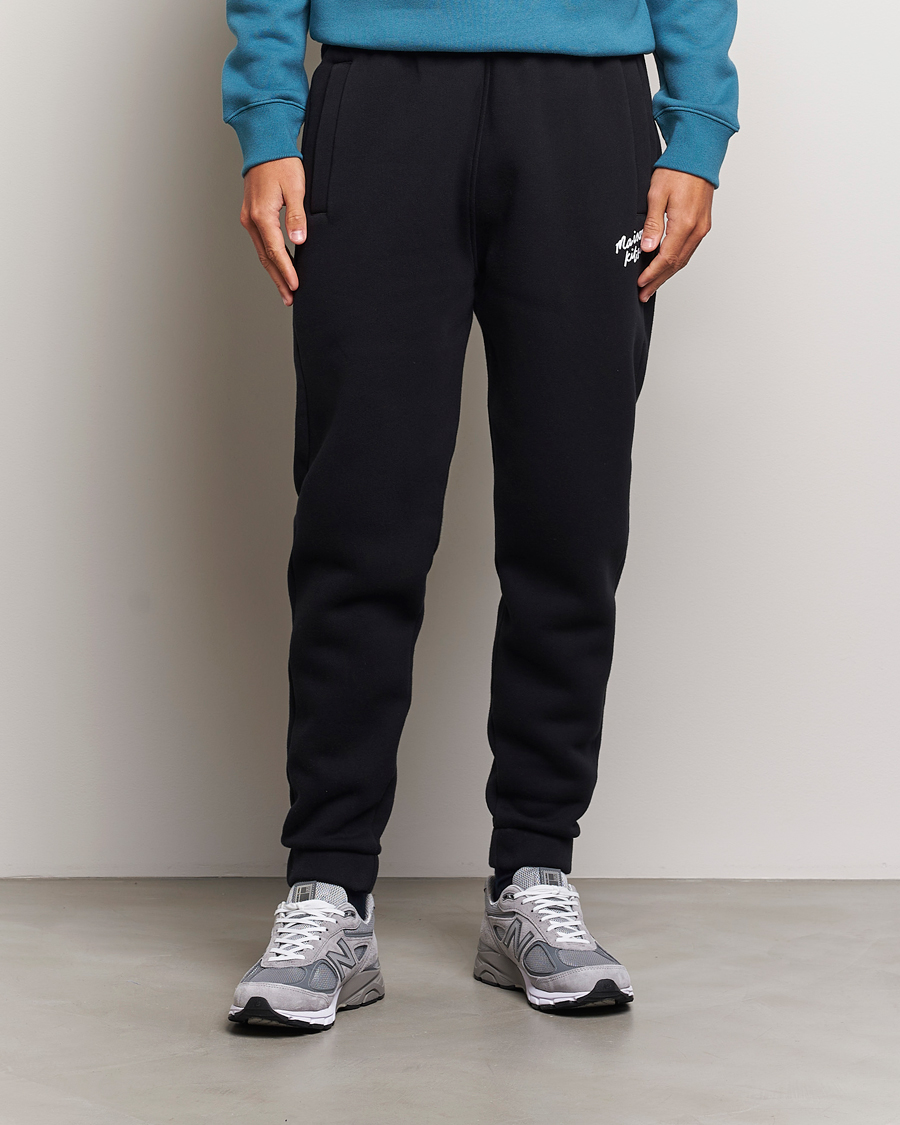 Men | Trousers | Maison Kitsuné | Mini Handwriting Sweatpants Black