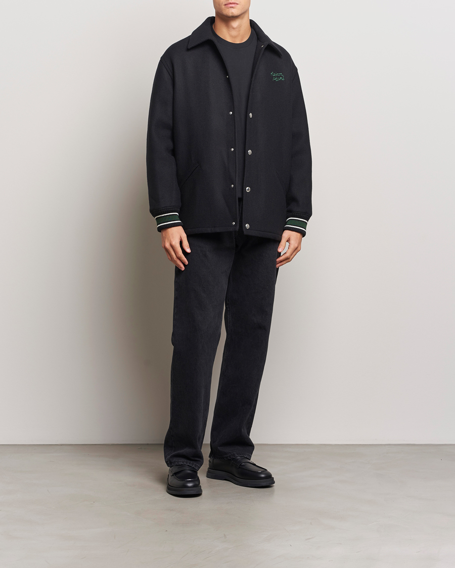 Men | Coats & Jackets | Maison Kitsuné | Varsity Jacket Black