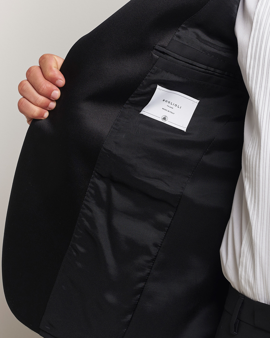 Men | Suits | Boglioli | Milano Single Breasted Tuxedo Black