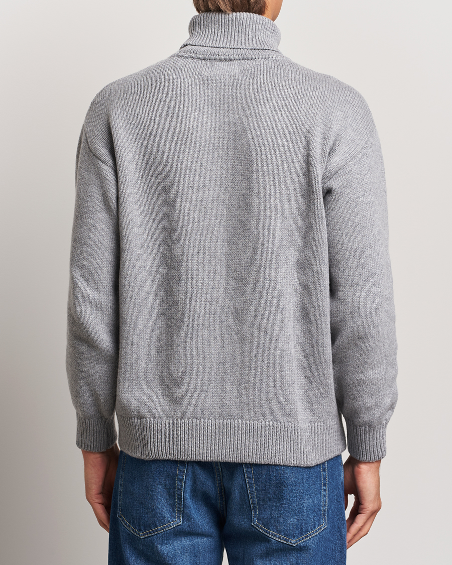 Men | Sweaters & Knitwear | Colorful Standard | Merino Wool Turtleneck Heather Grey
