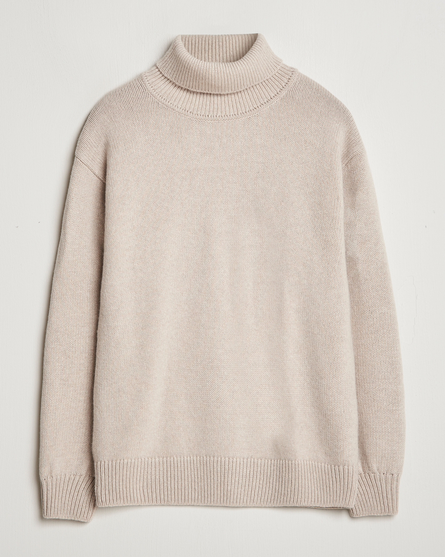 Men | Sweaters & Knitwear | Colorful Standard | Merino Wool Turtleneck Ivory White
