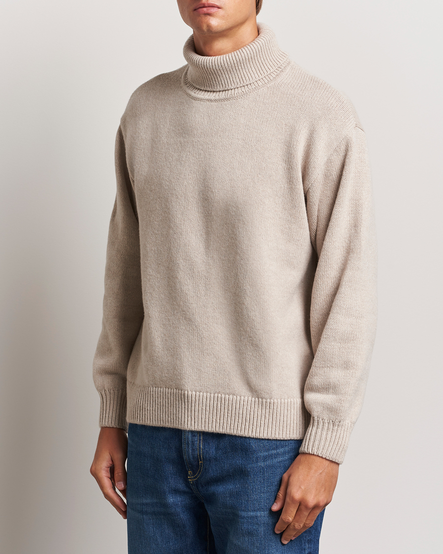 Men | Sweaters & Knitwear | Colorful Standard | Merino Wool Turtleneck Ivory White