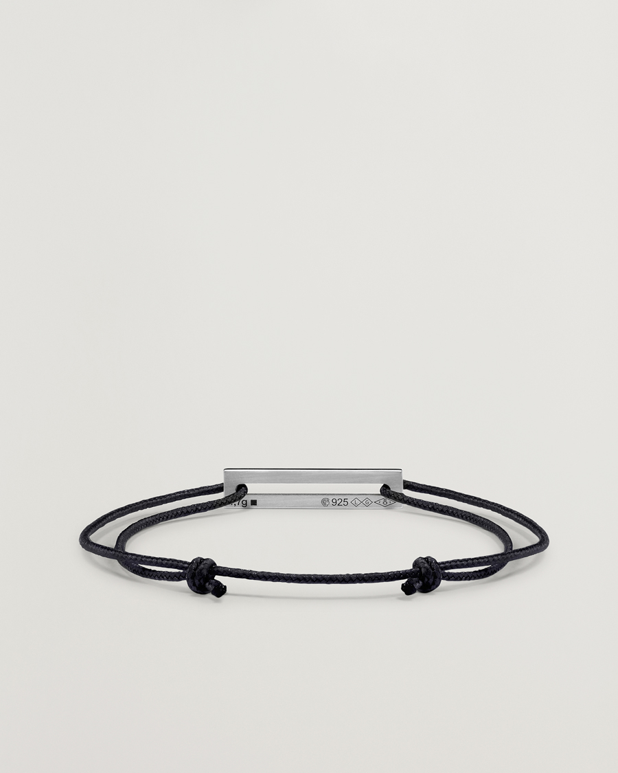 Men | Jewellery | LE GRAMME | Lacquered Cord Bracelet Green