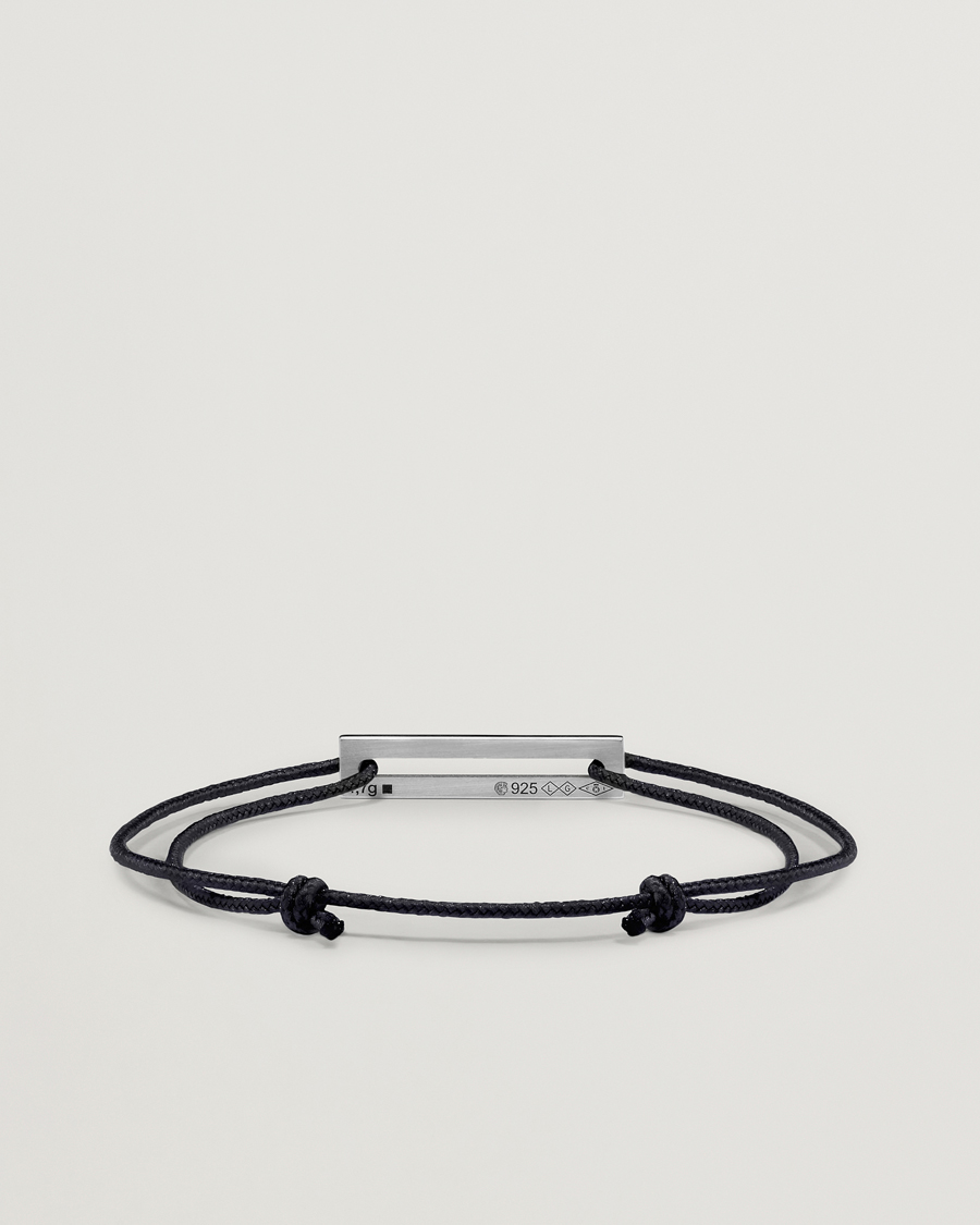 Men | Jewellery | LE GRAMME | Lacquered Cord Bracelet Red