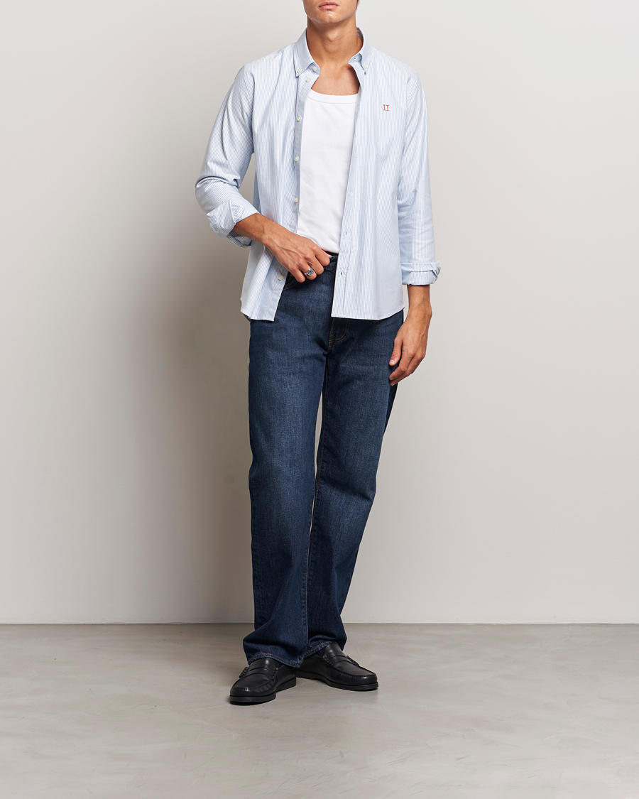 Men | Shirts | LES DEUX | Konrad Contrast Oxford Shirt Light Blue/White