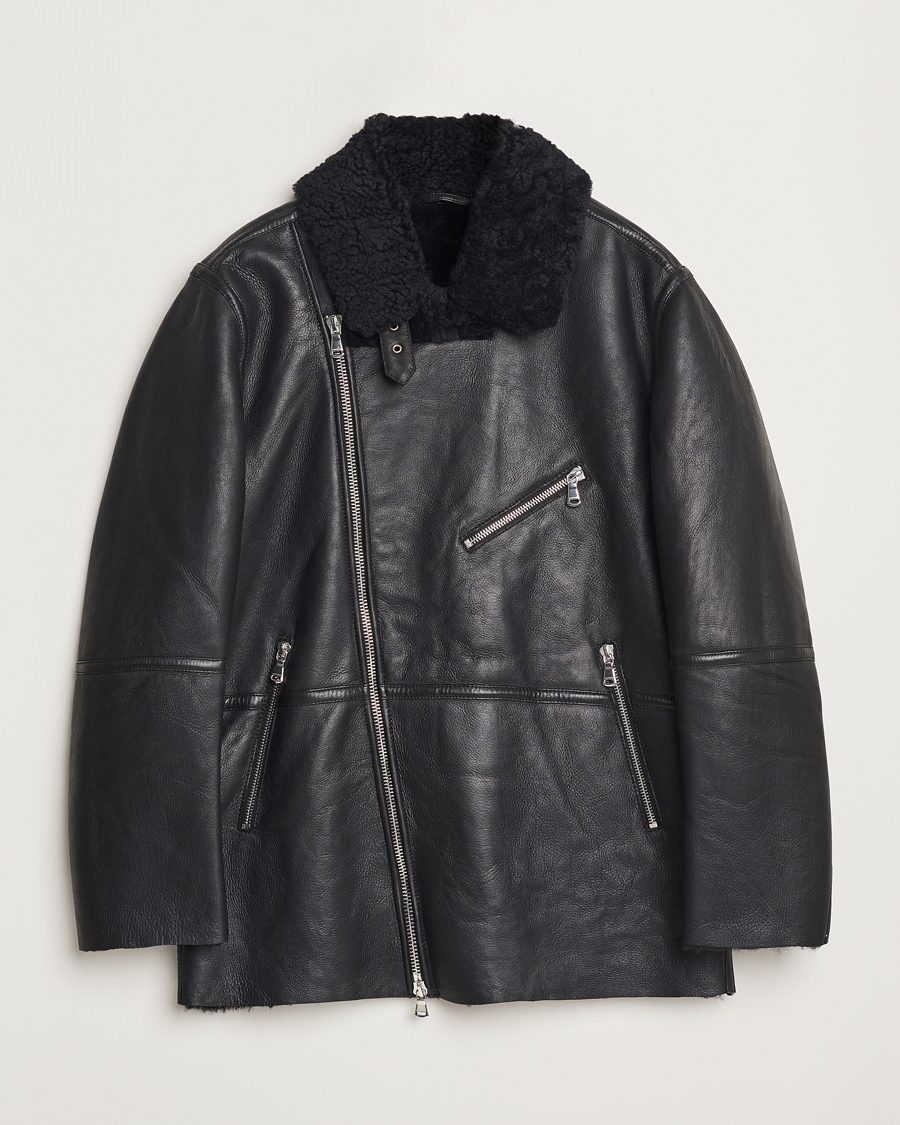 Men | Coats & Jackets | J.Lindeberg | Sutton Shearling Jacket Black