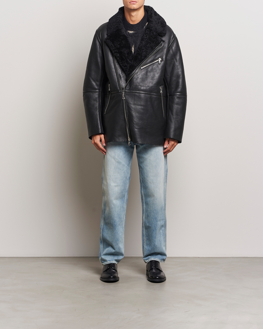 Men | Coats & Jackets | J.Lindeberg | Sutton Shearling Jacket Black