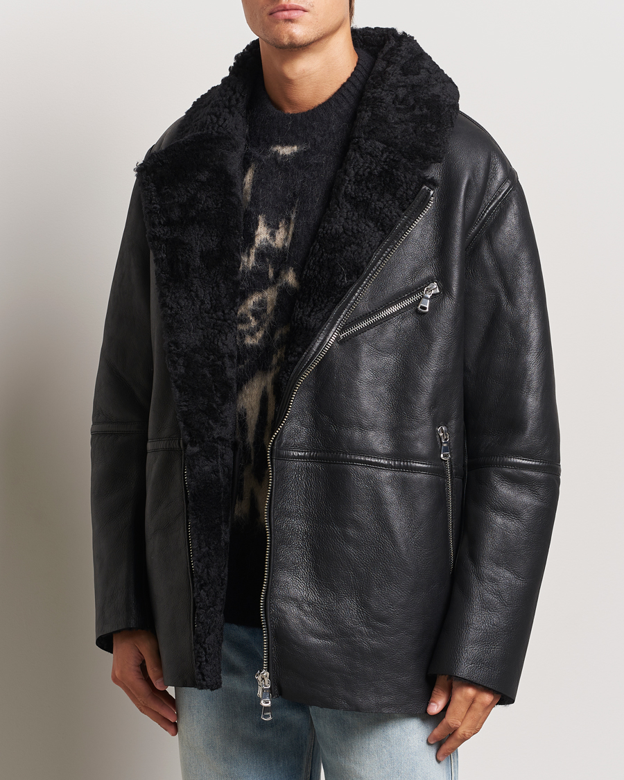 Men | Coats & Jackets | J.Lindeberg | Sutton Shearling Jacket Black