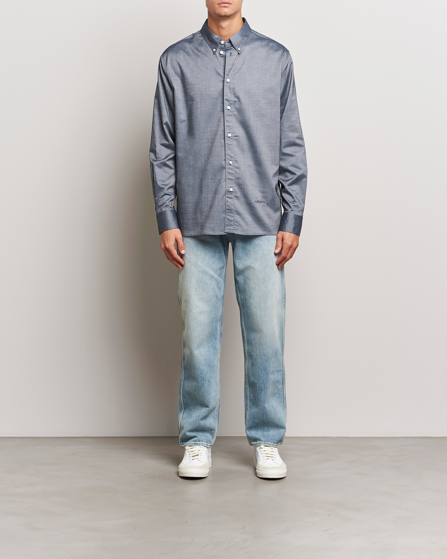 Men | Shirts | J.Lindeberg | Regular Stretch Oxford Shirt Navy