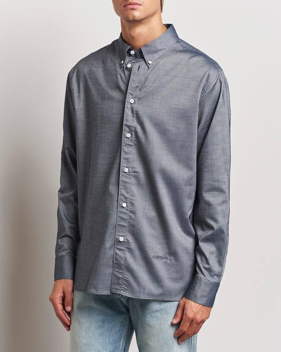Men | Shirts | J.Lindeberg | Regular Stretch Oxford Shirt Navy