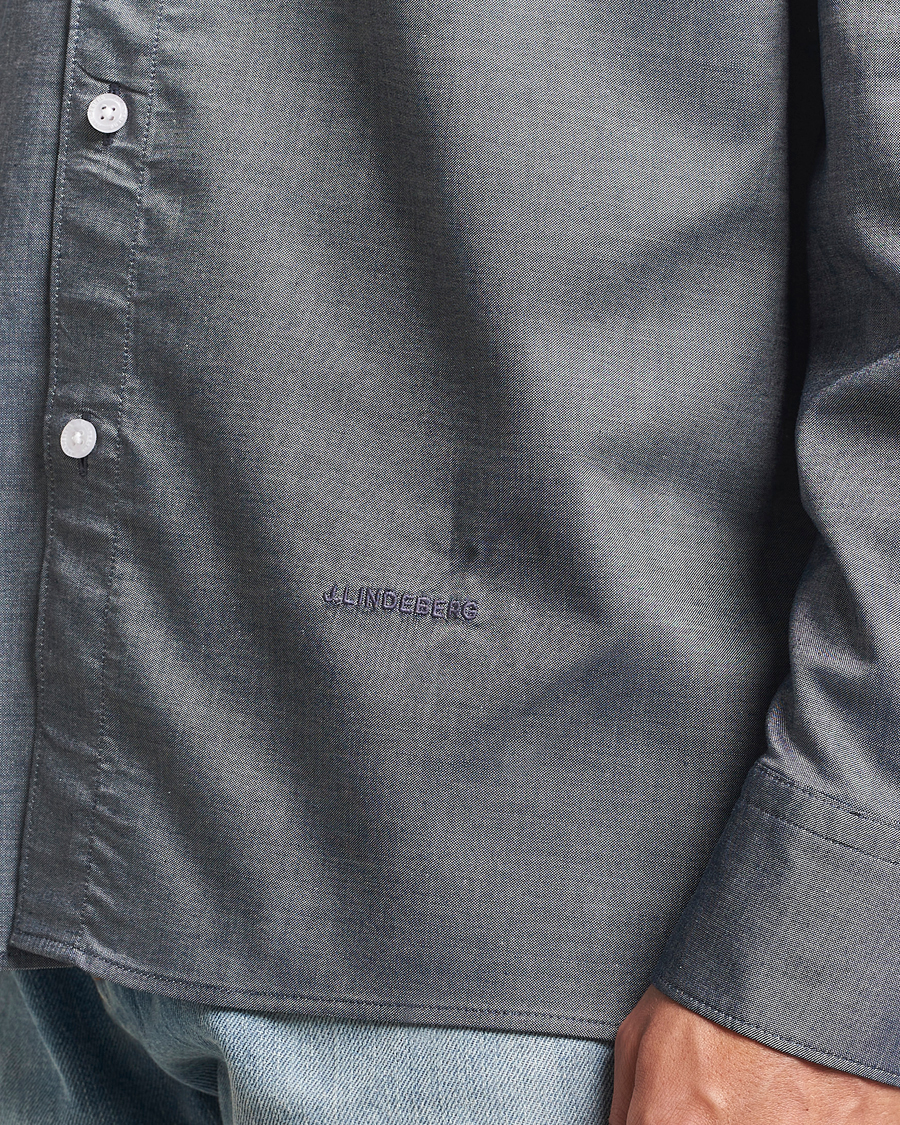 Men | Shirts | J.Lindeberg | Regular Stretch Oxford Shirt Navy