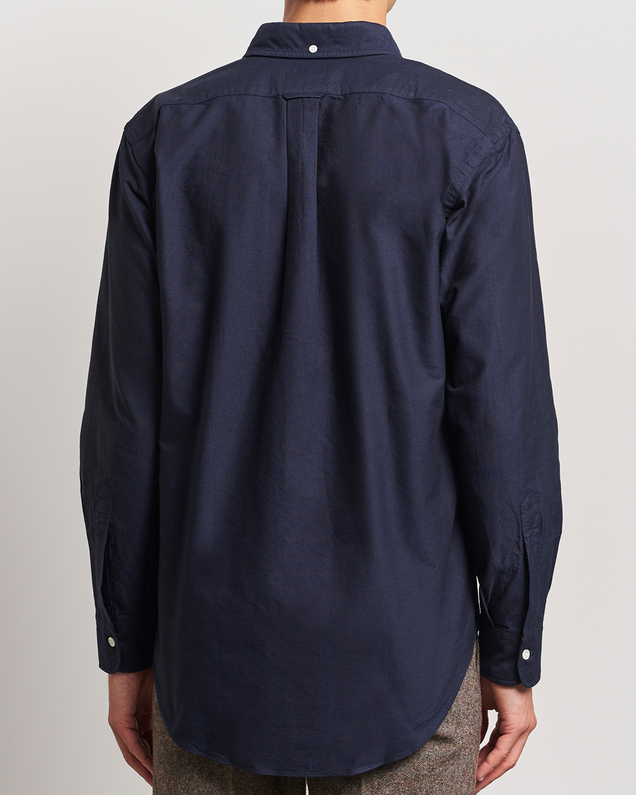 Men | Shirts | Kamakura Shirts | Vintage Ivy Oxford Button Down Shirt Navy