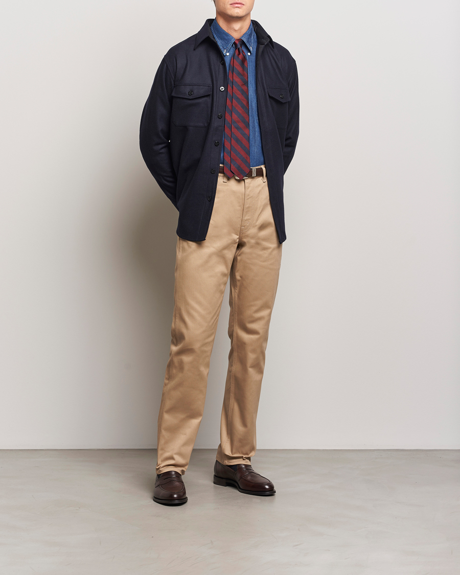 Men | Trousers | Kamakura Shirts | Take Ivy 5-Pocket Pants Khaki