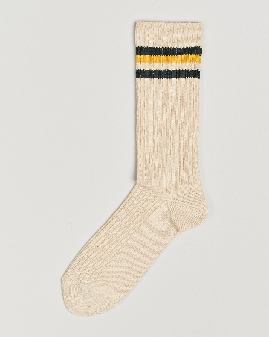 Men | Underwear & Socks | Kamakura Shirts | Vintage Ivy Socks Yellow