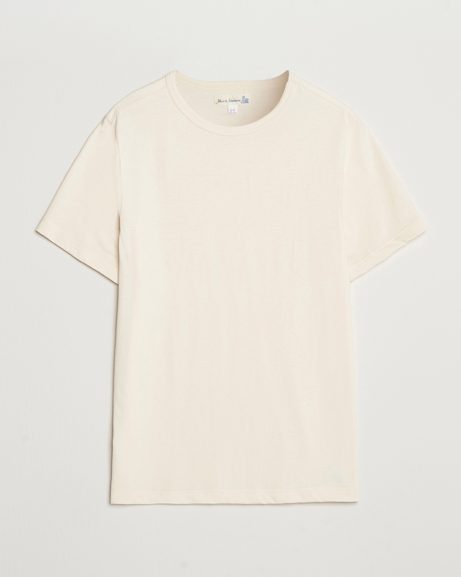 Men | T-Shirts | Merz b. Schwanen | 1950s Classic Loopwheeled T-shirt Nature