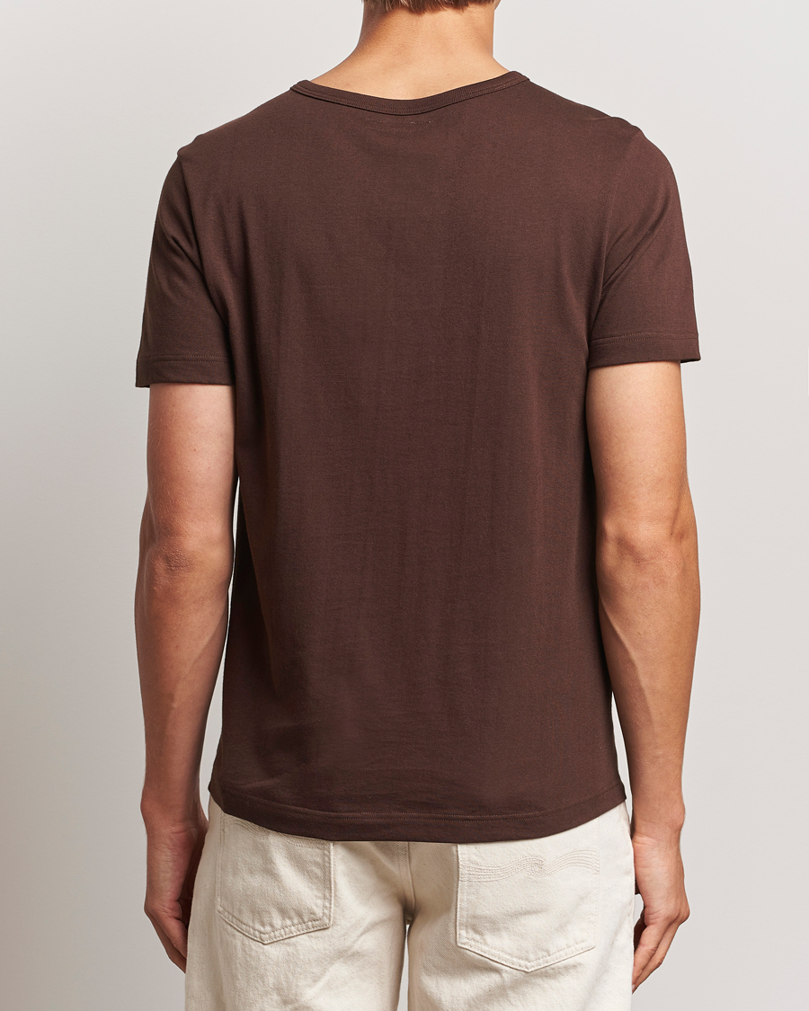 Men | T-Shirts | Merz b. Schwanen | 1950s Classic Loopwheeled T-Shirt Coffee